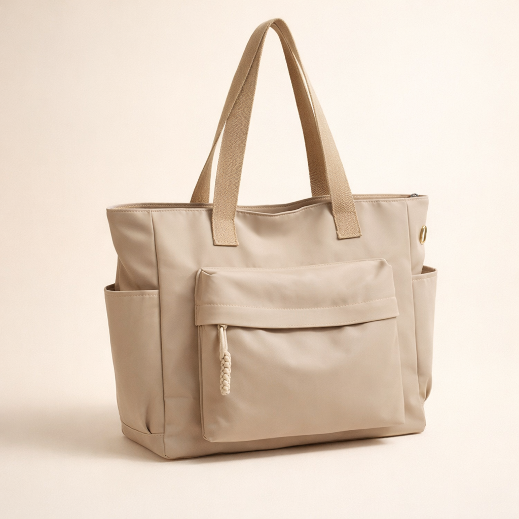 Women's Tote Bag with Pockets & Compartments — Vegan Leather