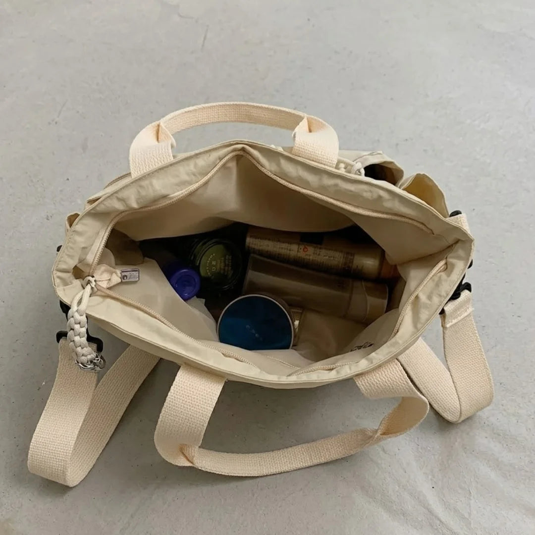 Nylon Tote Bag for Women - 2025 New Fashion Large Capacity Multi-Pocket Shoulder Bag/Crossbody Bag/Travel Bag