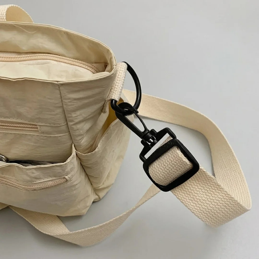 Nylon Tote Bag for Women - 2025 New Fashion Large Capacity Multi-Pocket Shoulder Bag/Crossbody Bag/Travel Bag