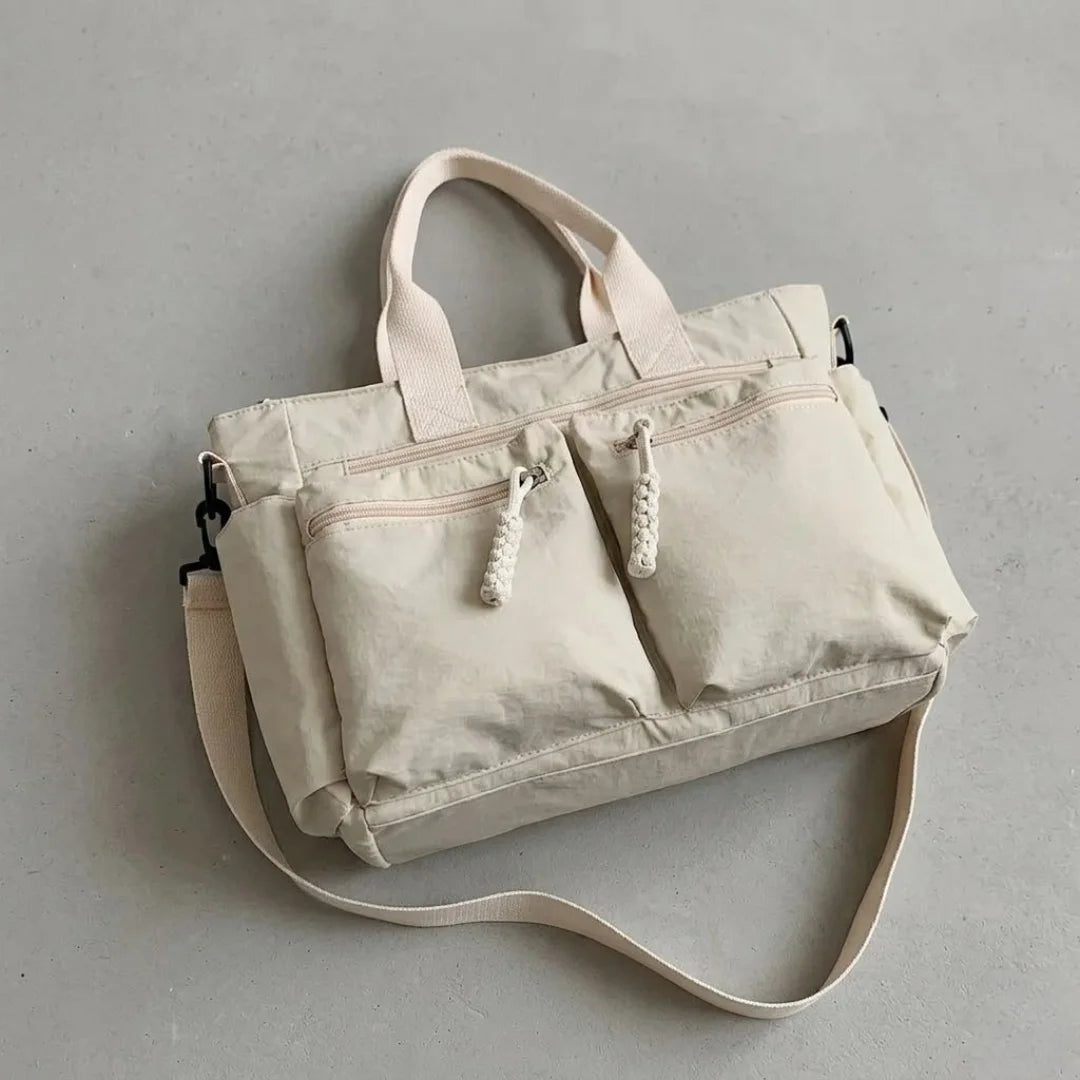 Nylon Tote Bag for Women - 2025 New Fashion Large Capacity Multi-Pocket Shoulder Bag/Crossbody Bag/Travel Bag