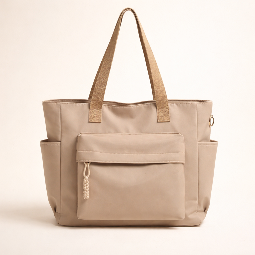 Women's Tote Bag with Pockets & Compartments — Vegan Leather