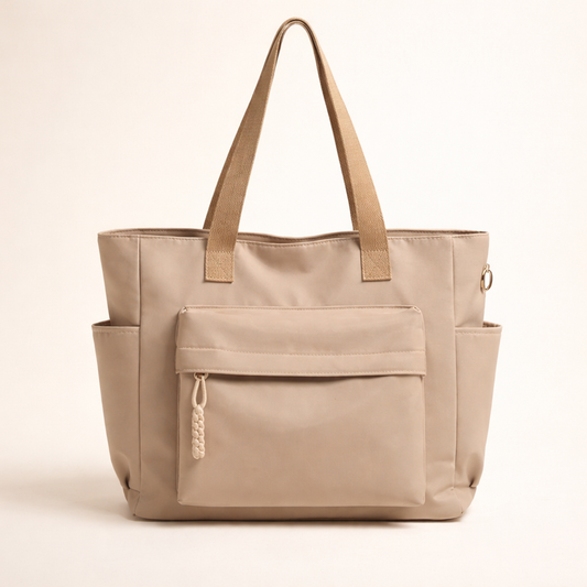 Women's Tote Bag with Pockets & Compartments — Vegan Leather